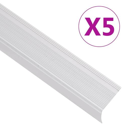 vidaXL Trapneuzen L-vormig 5 st 100 cm aluminium, Doe-het-zelf en Verbouw, Ladders en Trappen, Nieuw, Verzenden