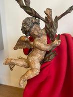 sculptuur, Coppia di angeli veneziani del 700 - 40 cm -, Antiek en Kunst