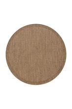 Rond Buitenkleed | Giza | Bruin | 160x160 cm, Verzenden, Nieuw