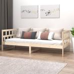vidaXL Slaapbank massief grenenhout 90x190 cm, Huis en Inrichting, Slaapkamer | Bedden, 90 cm, Eenpersoons, Bruin, Verzenden