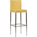 Leren barkruk Break hoog - Toledo Lemon (geel) - Poten, Huis en Inrichting, Barkrukken, Nieuw, Leer, Ophalen of Verzenden, 90 cm of meer