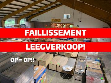Faillissement LEEGVERKOOP! Vloer en wandtegels!! beschikbaar voor biedingen