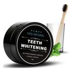 Whitening Poeder met Bamboe Tandenborstel - Houtskool Tanden, Verzenden, Nieuw