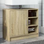 vidaXL Wastafelkast 63x29x55 cm bewerkt hout sonoma, Verzenden, Nieuw, Minder dan 100 cm