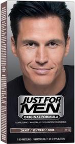 JUST FOR MEN ZWART HAARVERF PAK 1 STUK, Sieraden, Tassen en Uiterlijk, Uiterlijk | Haarverzorging, Verzenden, Nieuw