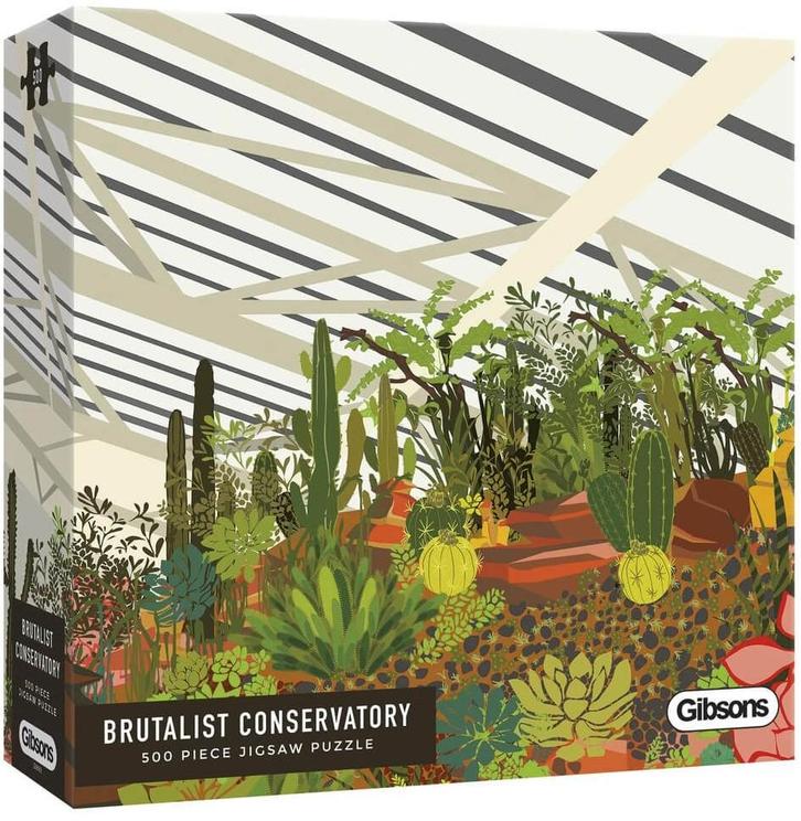 Brutalist Conservatory Puzzel (500 stukjes) | Gibsons -, Hobby en Vrije tijd, Denksport en Puzzels, Nieuw, Verzenden