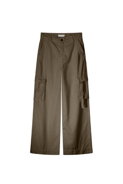 -50% Summum  Summum 4s2665-11904 cargo wideleg pants cavalry, Kleding | Dames, Broeken en Pantalons, Groen, Nieuw, Verzenden