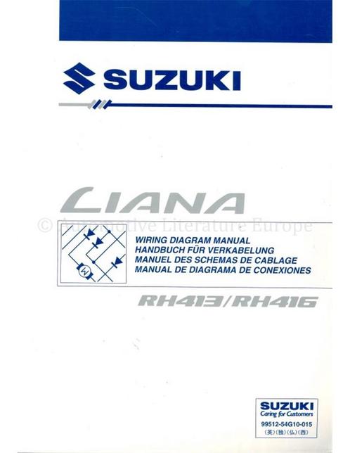 2002 SUZUKI LIANA ELECTRISCH SCHEMA, Auto diversen, Handleidingen en Instructieboekjes
