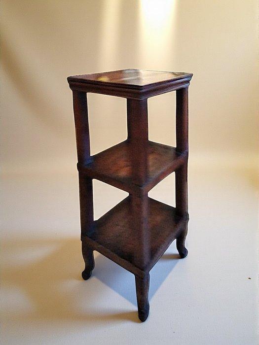 Kolomtafel - Walnoot - Kolom in notenhout, drie niveaus., Antiek en Kunst, Antiek | Overige Antiek