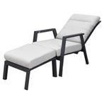 Barolo lounge balkonset 2 delig verstelbaar antraciet, Ophalen of Verzenden, Nieuw, Aluminium