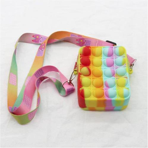 Pop It Portemonnee - Fidget Anti Stress Speelgoed Bubble Toy, Sieraden, Tassen en Uiterlijk, Portemonnees, Nieuw, Verzenden