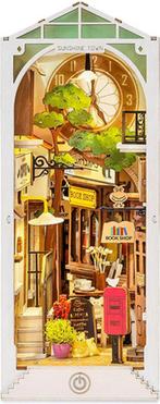 Robotime Boekensteun Sunshine Town DIY Modelbouw Knutselen, Verzenden, Nieuw