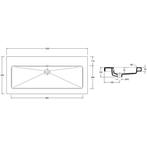 Wiesbaden Kera Wastafel Enkel zonder Kraangat - 100x46x5cm -, Ophalen of Verzenden, Nieuw