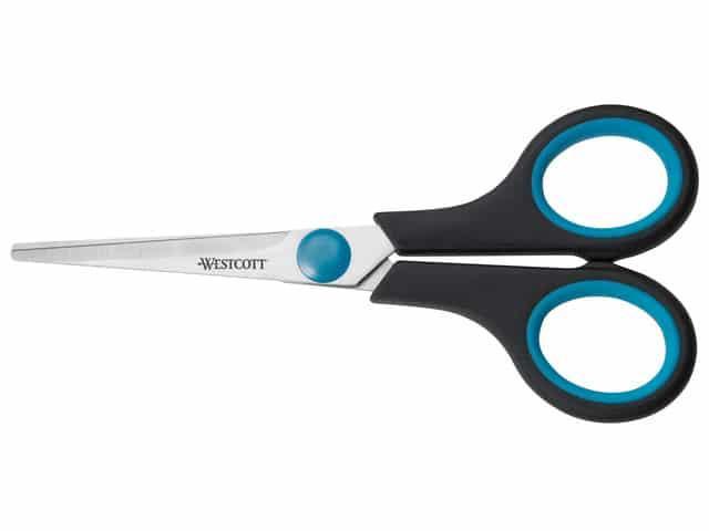 Schaar Westcott Easy Grip 13cm RVS, soft grip, Zakelijke goederen, Kantoor en Winkelinrichting | Kantoorartikelen, Overige typen