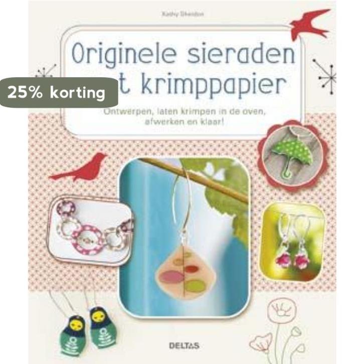 Originele sieraden met krimppapier 9789044737189, Boeken, Hobby en Vrije tijd, Zo goed als nieuw, Verzenden