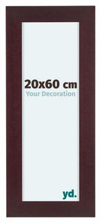 Fotolijst 20x60 cm - Mahonie - Hout - Dover, Huis en Inrichting, Woonaccessoires | Lijsten, Verzenden, Nieuw
