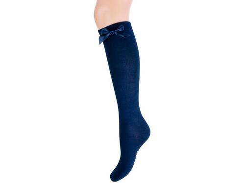Meisjes Kniekous - Strikje - Marineblauw, Kinderen en Baby's, Kinderkleding | Schoenen en Sokken, Verzenden