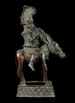 Reiter Bronze OBA - sculptuur - Yoruba - Nigeria