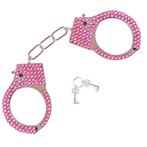 Handboeien zilver met roze pailletten, Kleding | Dames, Ophalen of Verzenden, Nieuw