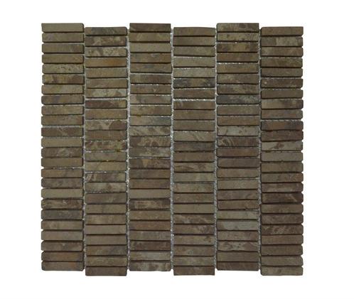 Mozaiek Parquet 1x4.8 30x30 cm Marmer Moccacino (Prijs per, Doe-het-zelf en Verbouw, Tegels, Overige typen, Nieuw, Overige materialen