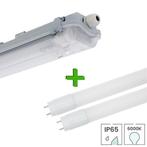 LED TL armatuur IP65 120 cm incl. 2x LED TL buis 18W 6000K, Verzenden, Nieuw, Functioneel