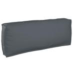 vidaXL Palletkussen voor rugleuning Antraciet 120 x 40 x 12, Verzenden, Nieuw