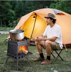 Opvouwbaar Camping Kooktoestel Hout Stove Carbon Staal, Verzenden, Nieuw