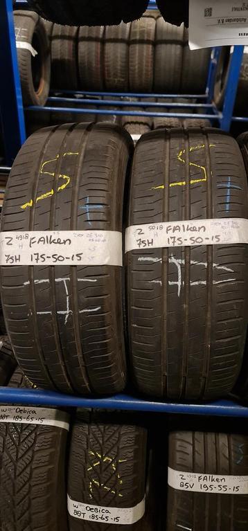 2x 175-50-15 Falken Zomer 4.5mm €25 Per Band 175 50 15 beschikbaar voor biedingen