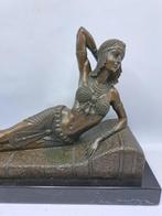 Beeld, Cleopatra - 7 kg - 39 cm - Brons, Marmer, Antiek en Kunst