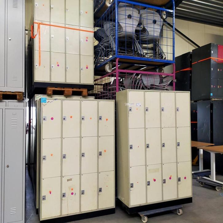 Partij 12-deurs extra grote CP lockerkast lockers gebruikt!, Huis en Inrichting, Kasten | Lockerkasten, Gebruikt