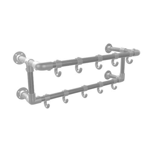 Industriële Steigerbuis Kapstok Birmingham | Staal 33.7 mm |, Huis en Inrichting, Woonaccessoires | Kapstokken, Ophalen of Verzenden
