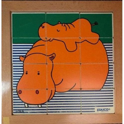 Educo puzzel Nijlpaard moeder met kind, Boeken, Schoolboeken, Nieuw, Verzenden