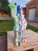 Beeld, large white garden gnome 65 cm high - 65 cm -