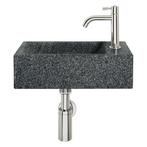 Fonteinset Differnz Cheops 40x23x11 cm Natuursteen Grijs, Ophalen of Verzenden, Nieuw, Chroom, Overige typen