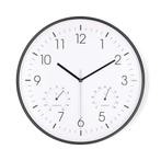 Wandklok met thermometer en hygrometer - analoge klok, Verzenden, Nieuw, Analoog, Wandklok