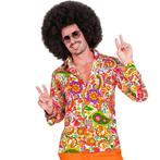 60s Blouse Heren Peace & Paisley Oranje, Ophalen of Verzenden, Nieuw