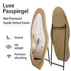 LoXa Passpiegel Velanto Taupe – 160x60 cm – Alleen Staand –, Huis en Inrichting, Woonaccessoires | Spiegels, Verzenden, Nieuw