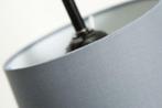 Design hanglamp LEVELS 100cm zwart grijze linnen kapjes, Nieuw, Ophalen of Verzenden