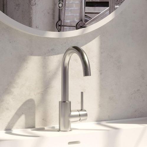 Wastafelmengkraan Brauer Brushed Edition Coldstart Opbouw, Doe-het-zelf en Verbouw, Sanitair, Ophalen of Verzenden