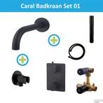 Wiesbaden Badkraan Inbouw Set Caral 01 Mat Zwart, Doe-het-zelf en Verbouw, Sanitair, Ophalen of Verzenden, Nieuw, Kraan