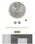 Duitsland, Pruisen 5 Mark 1972-1975 ( 2 coins ) (Zonder