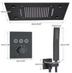 Mat Zwart Douchesysteem – Waterval en Handdouche, Verzenden, Nieuw