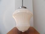 Lamp - Chroom/Opaline glas, Antiek en Kunst, Kunst | Designobjecten