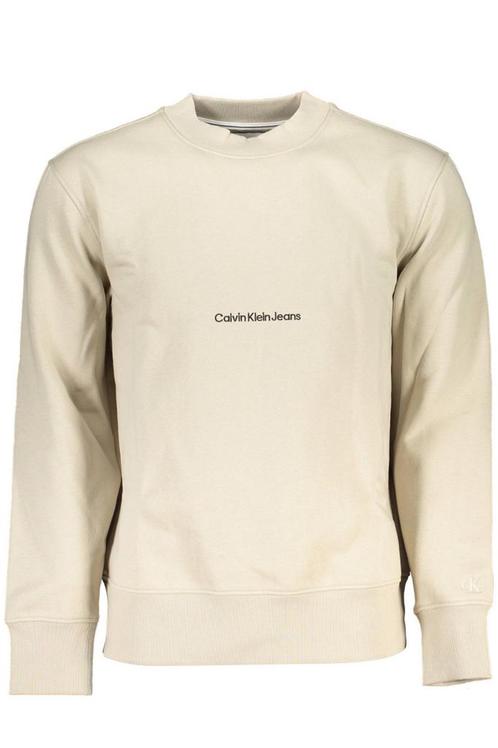 -12% Calvin Klein  Calvin Klein 87871 sweatshirt  maat S, Kleding | Heren, Truien en Vesten, Beige, Nieuw, Verzenden
