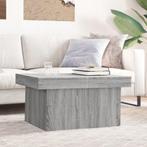 vidaXL Salontafel 80x55x40 cm bewerkt hout grijs sonoma, Huis en Inrichting, Tafels | Salontafels, Verzenden, Nieuw, Overige houtsoorten