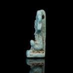 Oud-Egyptisch Faience Shu Amulet (Zonder Minimumprijs), Antiek en Kunst