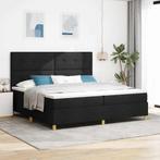 vidaXL Boxspring bed met matras met hoofdeinde Zwart 200 x, Huis en Inrichting, Slaapkamer | Bedden, Verzenden, Nieuw, Zwart