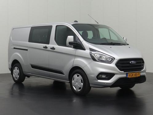 Ford Transit Custom 2.0TDCI 130PK Lang Automaat Dubbele Cabi, Auto's, Bestelauto's, Dealer onderhouden, Lease, Overige kleuren