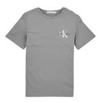 Calvin Klein Jeans  CHEST MONOGRAM TOP  Grijs T-shirt Kort.., Kinderen en Baby's, Nieuw, Verzenden