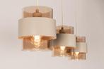 Rietveld Hanglampen - Beige - Glas, Metaal, Verzenden, Nieuw